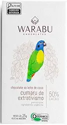 CHOCOLATE ORGÂNICO CREMOSO VEGANO AMAZÔNICO CUMARU 50% CACAU (25g)