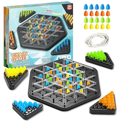 Juego de Ajedrez Triangular Cadena para 2-4 jugadores miniatura 1