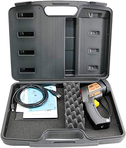 Contents of the TES-135A package including the meter, USB cable, software CD, and manual