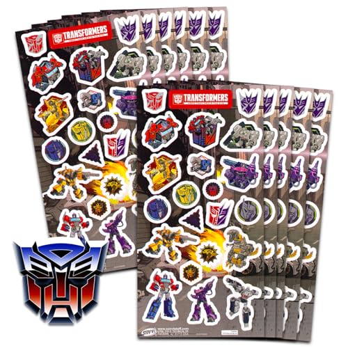 Transformers Stickers Party Favors for Boys & Girls 12 Pack Bundle