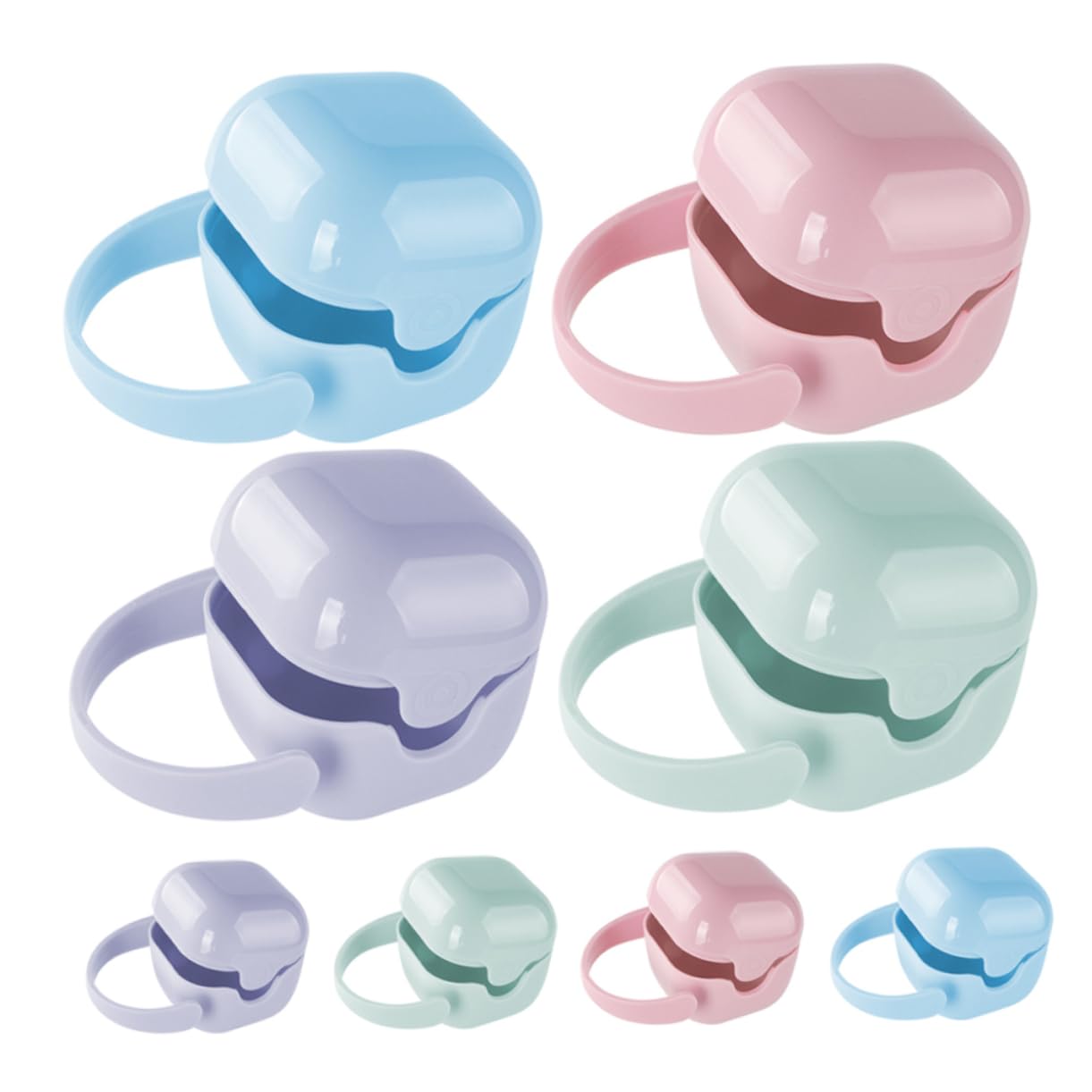 Kisangel Ergonomic Pacifier Organizer Compact Pacifier Box Portable Easy to Clean for On-The-