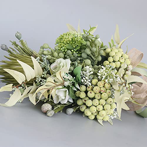 Décoration de mariage avec bouquet de fleurs de simulation haut de gamme pour table de réception