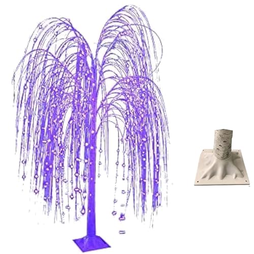 Beleuchteter Trauerweidenbaum, LED Künstlicher Baum für Garten und Terrasse Dekoration, Leuchtender Weidenbaum für Außen und Innen