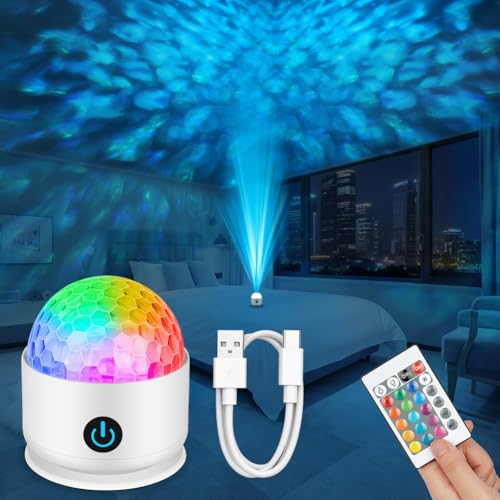 vsshe Lampada Proiettore Soffitto, 3 in 1 Lampada Aurora Boreale, 16 colori LED Lampada Proiettore...