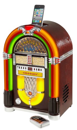 Crosley CR1702-CH iJuke Premier Jukebox with Universal iPod Dock and CD Player