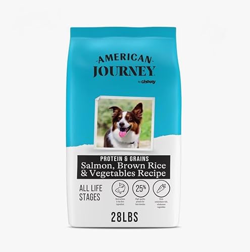 MAPL Store American Journey Protein & Brown Rice & Vegetables Recipe Dry Dog Food (Available in 4 Flavors and 2 Sizes) (28-Lb Bag