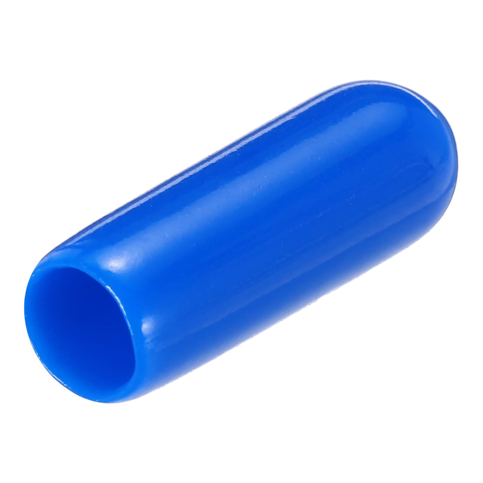 uxcell 20pcs Rubber End Caps 4mm(0.2") ID Vinyl PVC Round Tube Bolt Cap Cover Screw Thread Protectors,Blue