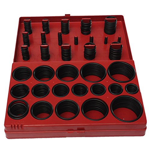 RanDal 419 pieces en caoutchouc joint torique joint plomberie garage assortiment ensemble avec etui