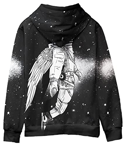 Asylvain Unisex Graphic Hoodies 3D Cool Design Print Colorful Hooded Sweatshirt for Men and Women2