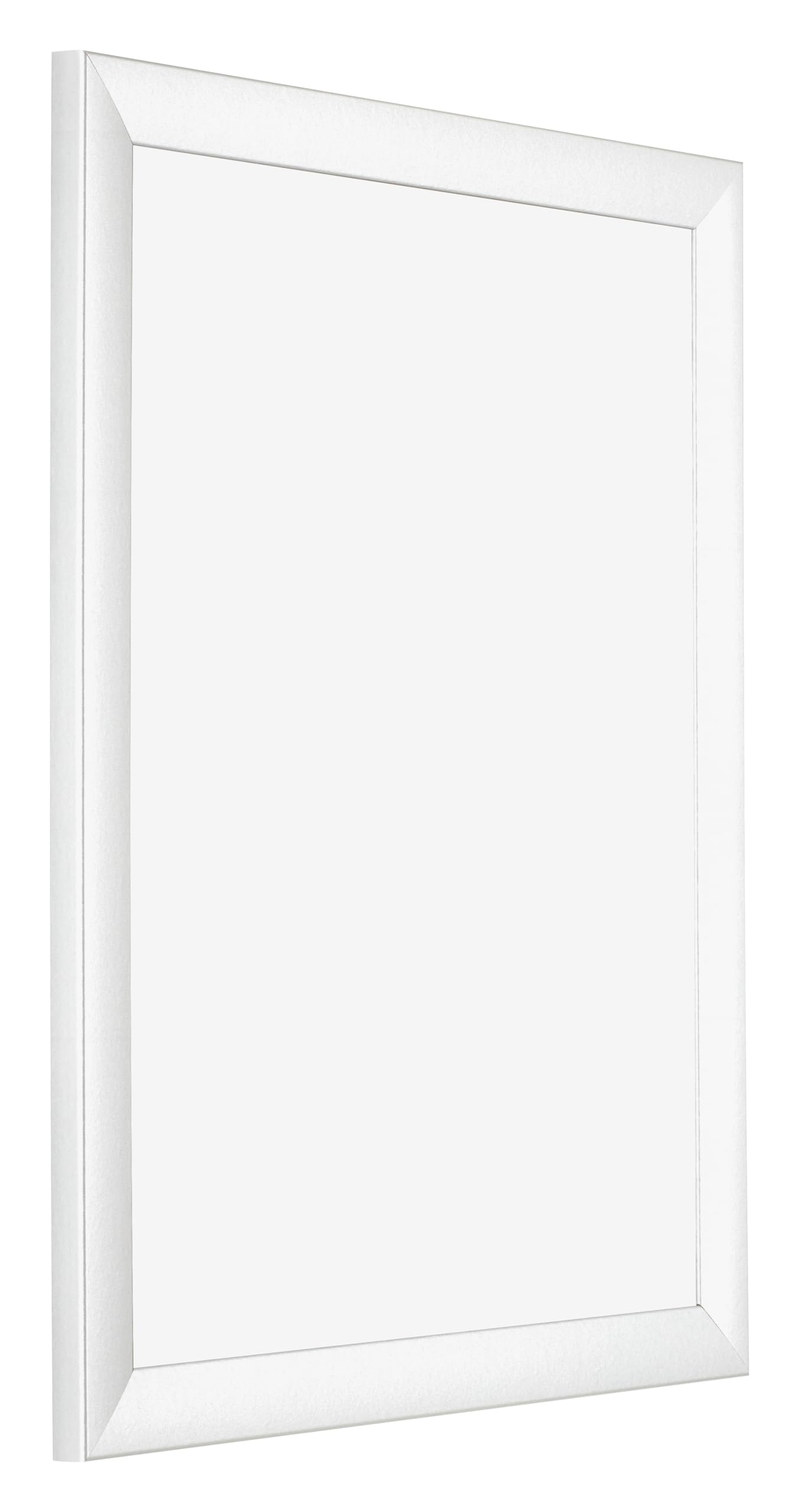 Cornice 40x50 cm - Bianco Opaco - Cornice per foto in MDF con vetro plastico Antiriflesso - Cornice portafoto 40x50 cm - Praag