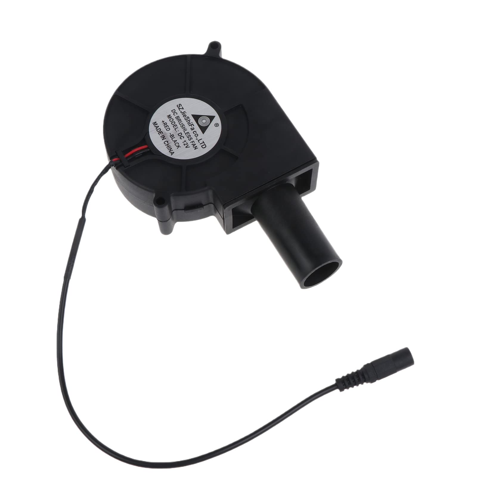 Tsophreniq Smelting Metal Fan Bbq Blower Charcoal Chimney Starter Picnic Cooking Barbecue Electric Fan 12V 5.5X2.1mm 9733 Fa Wood Stove Indoor Outdoor Indoor Cooking Camping