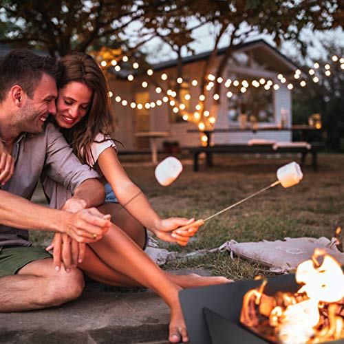 Relaxdays Vuurschaal, massief & zwaar, om in te steken, incl. pookhaak, design open haard tuin, 3 mm staal, zwart - Image 4