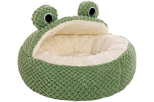 Cozy and Safe Frog Haven - The Perfect Bed for Your Furry Friend