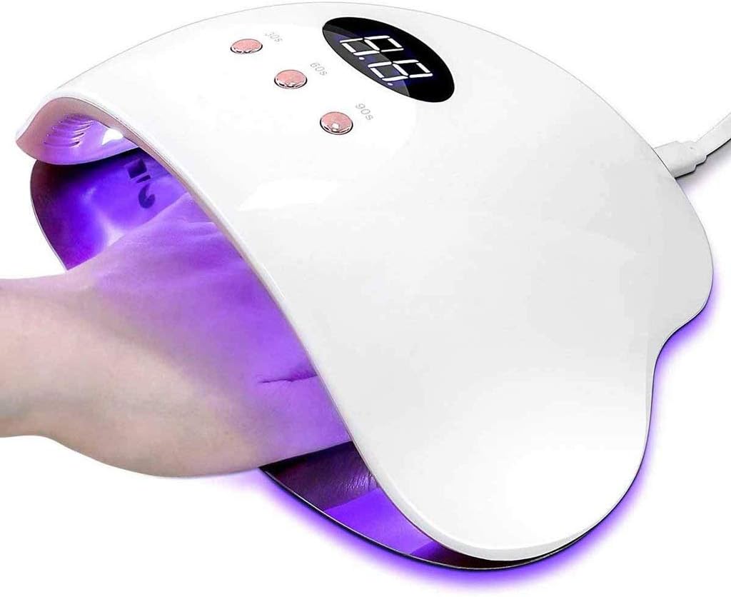 Nail Light，36W Nail Lamp, Portable Nail Dryer Manicure Pedicure Nail Art at Home Fast Safe Nail Polish Curing Lamp