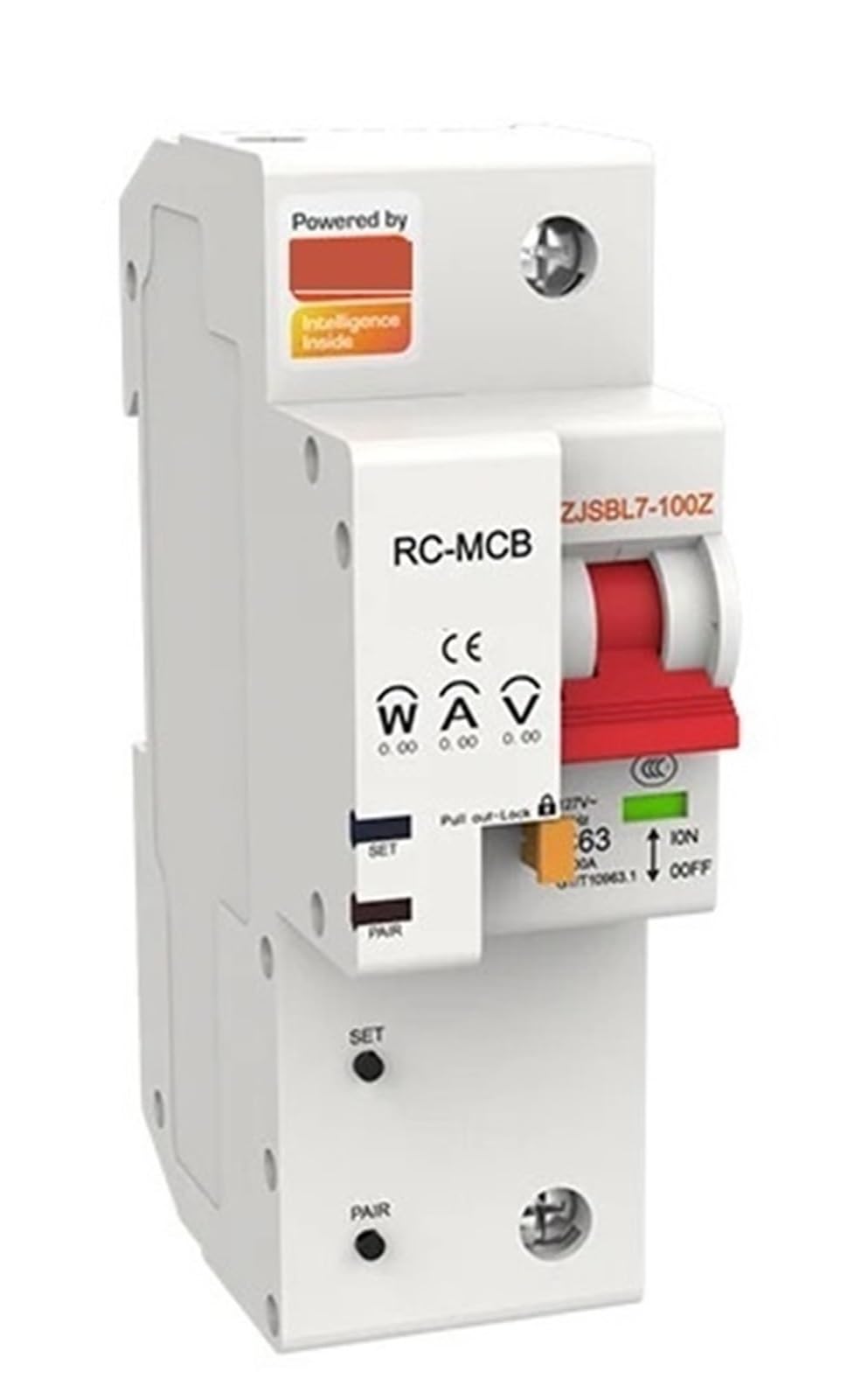 Disjoncteur connecté 1P : suivi de consommation d'énergie et protection surcharges 110V 63A
