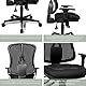 Topstar HE20PBC00 Head Point SY P4, ergonomischer Bürostuhl, Schreibtischstuhl, Muldensitz, inkl. Armlehnen, Netzrücken, Stoffbezug schwarz