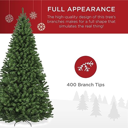 image for Best Choice Products Artificial Christmas Tree, 4.5ft Premium Unlit Re