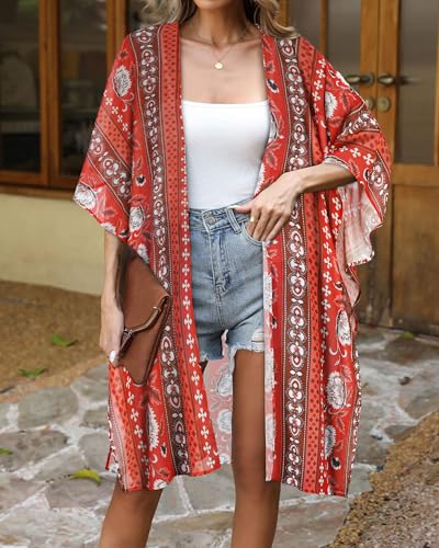 Image of Swimsuit Coverups for Women Sarong Beach Bikini Wrap Sheer Short Skirt Chiffon Scarf for Swimwear