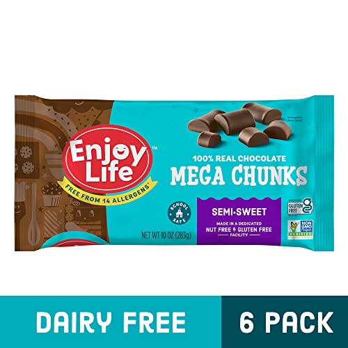 Enjoy Life Semi-Sweet Mega Chunks, Baking Chocolate Chips Bundle, Vegan, Dairy Free, Gluten Free thumb #1
