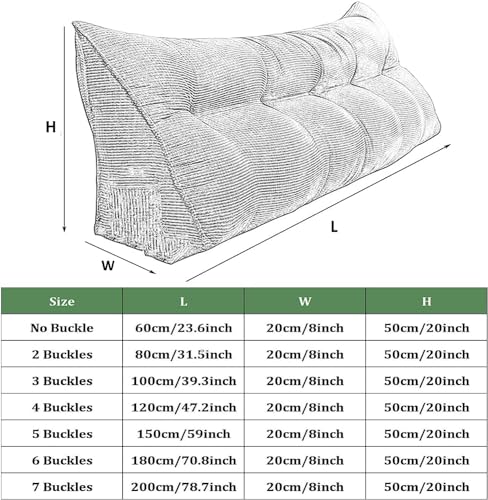 Coussin de lecture triangulaire dossier lit canapé lavable - 8
