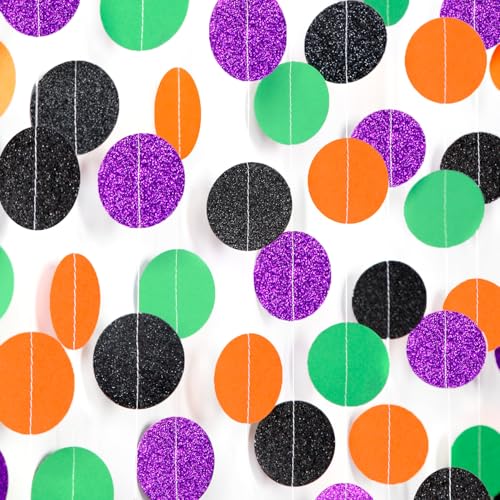 Black-Purple Orange-Green Halloween Party-Decorations Supplies