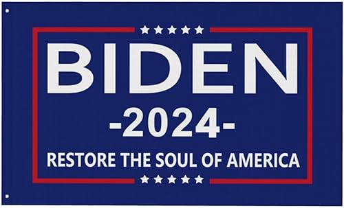 Miniatura 9 de Bandera Biden 2024 Restore The Soul Of America Bandera Joe Biden Kamala Harris Flag Pro Biden Bandera Premium de doble cara 3 x 5 pies, pancarta de