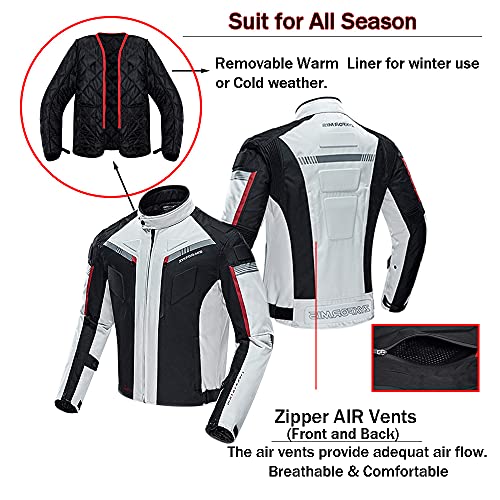 Motorcycle Jacket Motorbike Biker Waterproof Jackets Windproof Full Body Protective Gear Ce Armoured Summer Winter For Men #TOP5