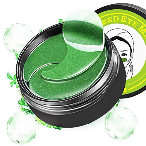 Under Eye Mask,Collagen Eye Mask Green Seaweed Eye Mask Under Eye Pad Dark Circle Puffiness Eye Bag Firming Skin Care… - Image 7
