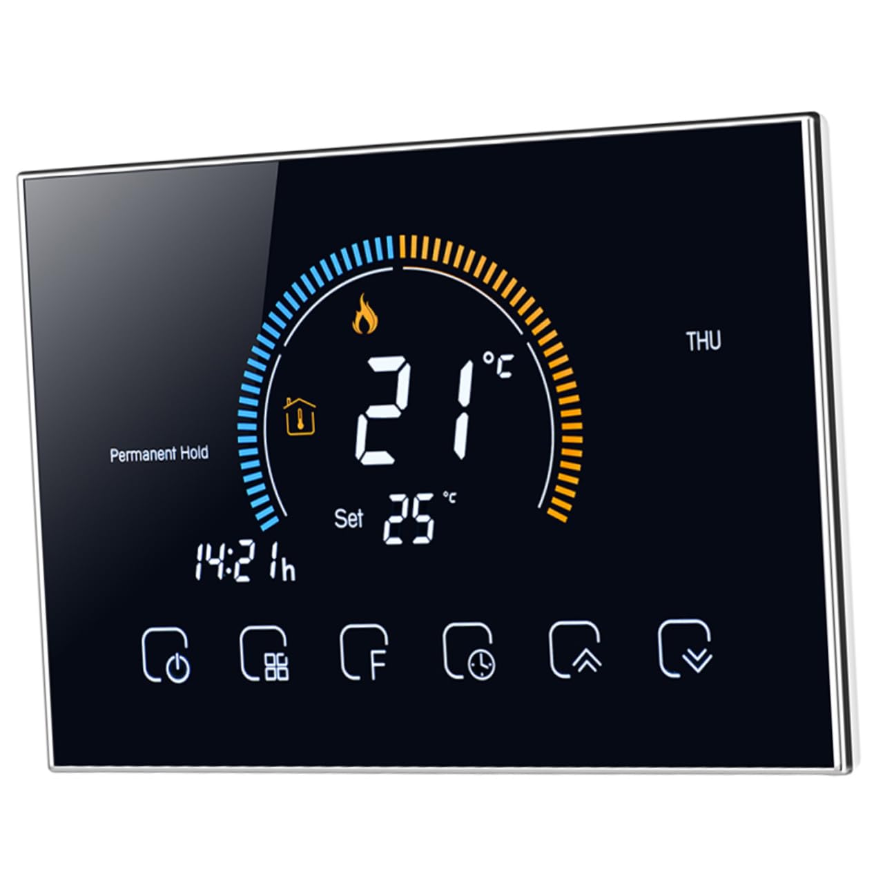 DOITOOL Termostato Inteligente Para Calefacción De Suelo Termostato Digital Doméstico Controlador De Temperatura Para Sistema De Suelo Estándar Función De Ahorro De Energía Para Uso