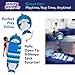 Happy Nappers: Pillow & Sleepy Sack: Large - Blue Shark - 66 x 30, 2-in-1: Plush Animal Opens Into Sleeping Bag, Soft Play & Nap Character, Kids 3+