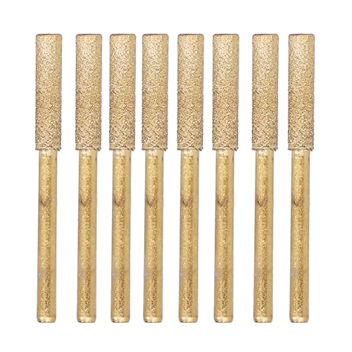 Electric Saw Sharpener 8Pcs | Sturdy Plated for Extended Use | High Efficiency Polishing Tools for Wood/Metal/Casting | Easy Installation & Maintenance (3 * 4.8mm)
