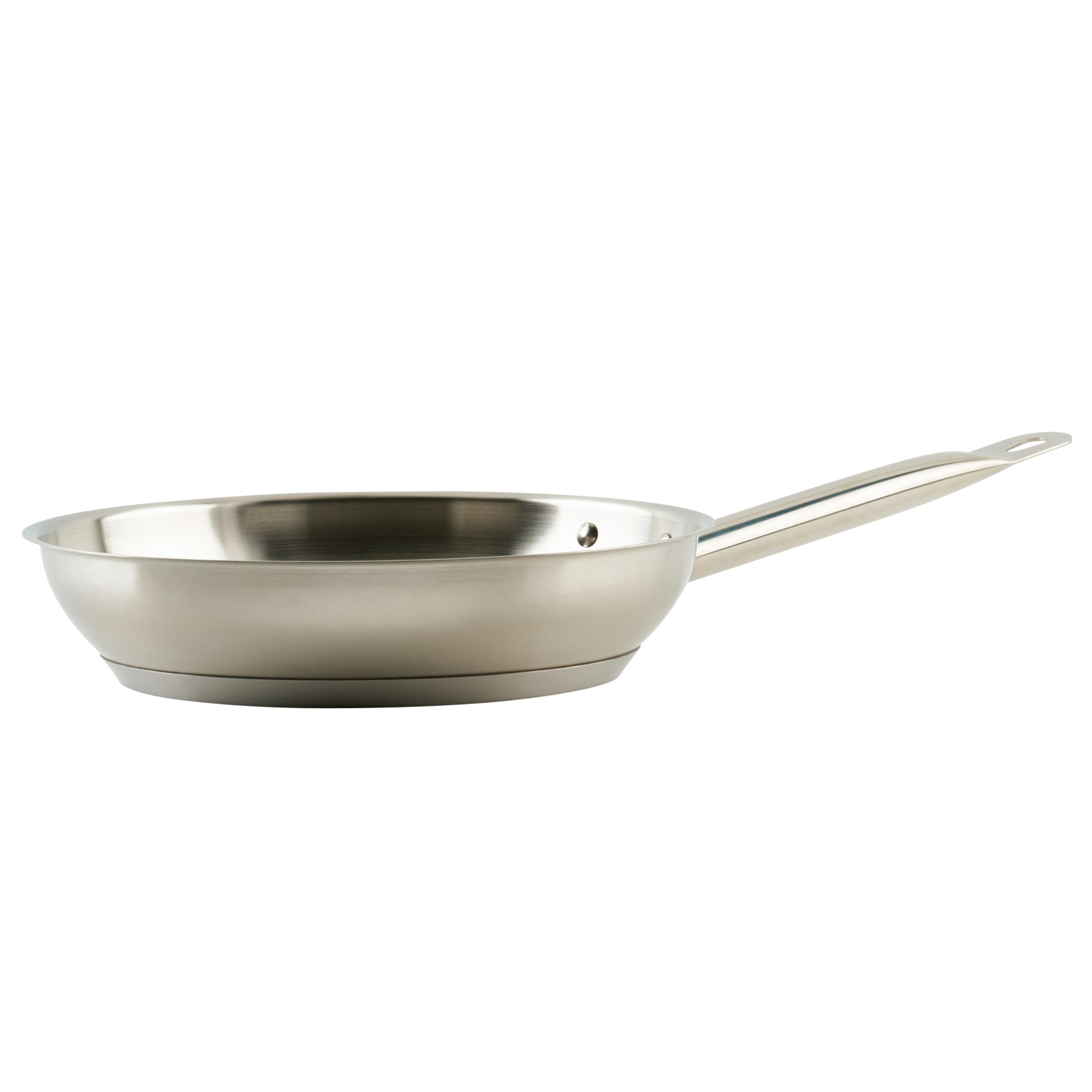 Winco Commercial-Grade Stainless Steel Fry Pan, Natural Finish, 9.5"