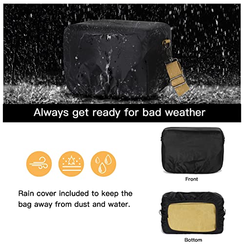 Bolsa para cámara MOSISO vintage con cubierta impermeable miniatura 4