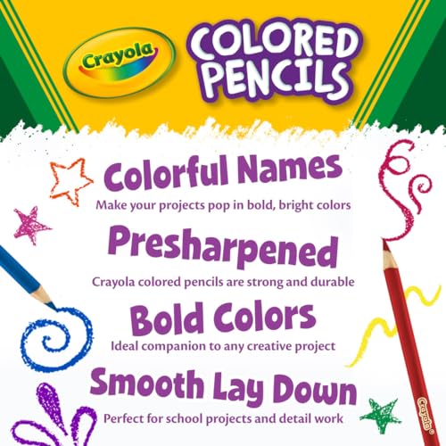 image for Crayola Mini Colored Pencils (Colors may vary), Coloring Supplies for 