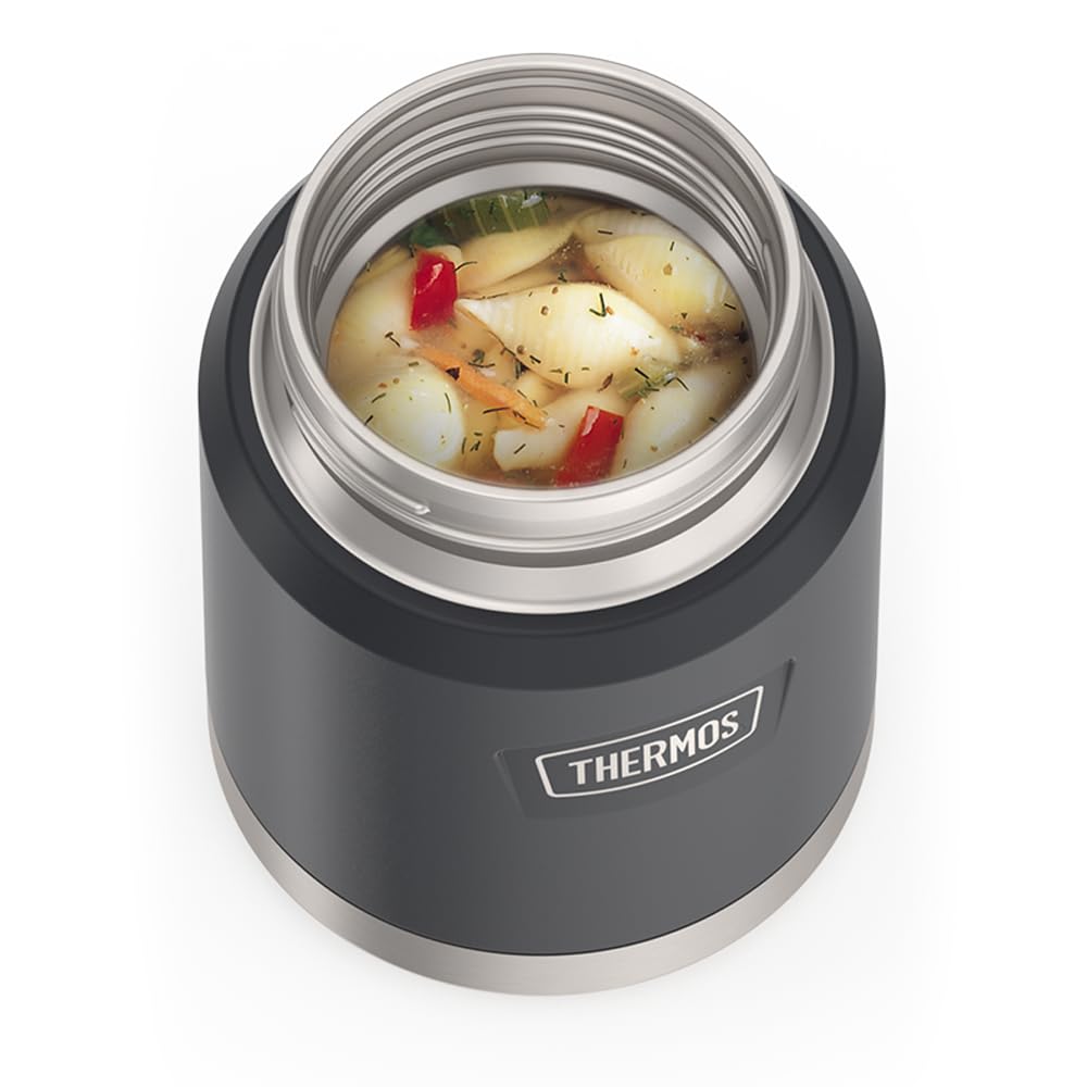 Thermos Icon Contenitore Termico Alimenti Acciaio Inox 470ml Granito
