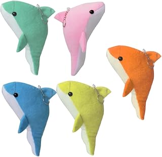 Gadpiparty 5 Peças Pingente De Brinquedo Pingente De Animal Pingente De Pelúcia Pingente De Golfinho Pingente De Brinquedo De Pelúcia