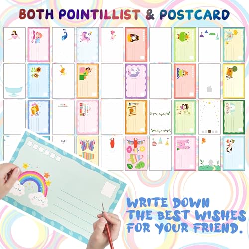 upgrade rainbow magic scratch art set 20 premium scratch paper sheets with 7-color tools gifts create floating masterpieces amp postcards creative gift for young artists stickers included