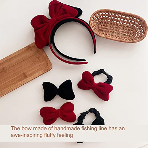 Arco de Cabelo, Faixa de Cabelo Moderna e Versátil para Meninas Adolescentes para Compras (Vermelho)
