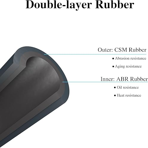 Miniatura 2 de Manguera de ventilación mejorada del cárter del motor, manguera de PCV de ventilación de goma de doble capa apta para Chevrolet Colorado GMC Canyon