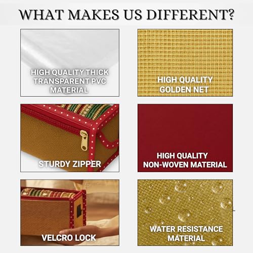 Image of Single R Rod Bangle Box Organizer for Women | Hard Board Chudi Storage Box with Removable Rods & Transparent Top Window | Jewellery Organizer | Maroon | Set of 14