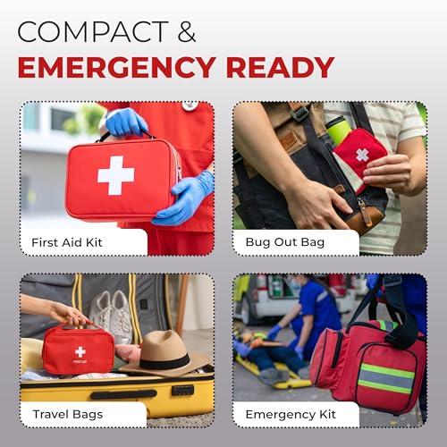 Image of CPR Face Shield Breather Barrier with One Way Valve Fits Adults Children and Infants Emergency Rescue Mask for CPR Training First Aid Kits Individually Wrapped 50-Pack