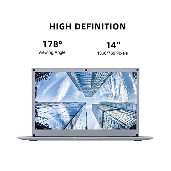 Winnovo N140 Laptop, 14 Inch Computer, Intel Celeron Processor, Windows 10 Home, 6GB RAM, 64GB ROM, HD IPS Display…