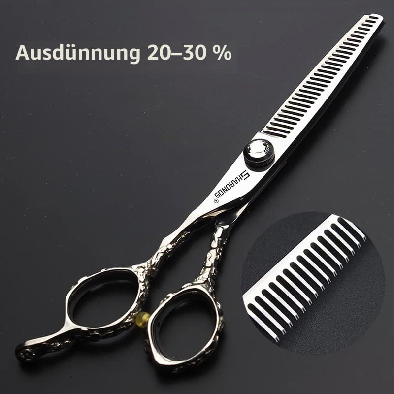 6 Zoll Schere zum Schneiden von Haaren, stabiles Handgefühl (Drei Stück Set)
