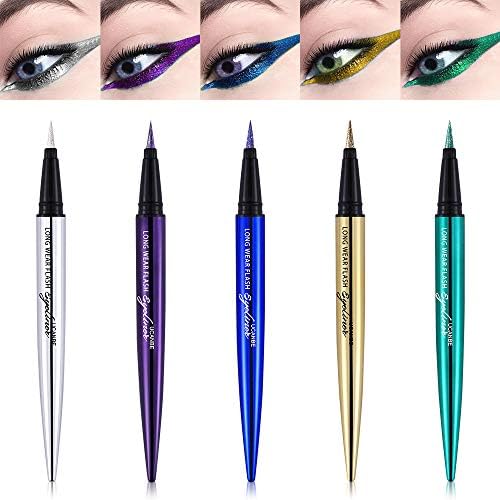Glitter Diamond Pro Smooth Eyeliner Pen Shimmer Pigmented Eyeshadow Pencil Eye Gel Waterproof Beauty Makeup,01