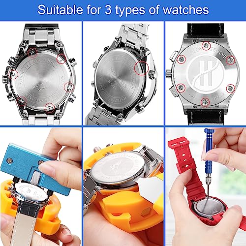 Jorest AJJOER0601ORDJPR2 Watch Repair Kit, For Watch Battery Replacement & Watch Link Removal And Resizing & Watch Opener, Watch Repair Screwdriver Set, Watch Wrench Back Remover, Watch Cleaning, Spring Bar Tool thumb #3