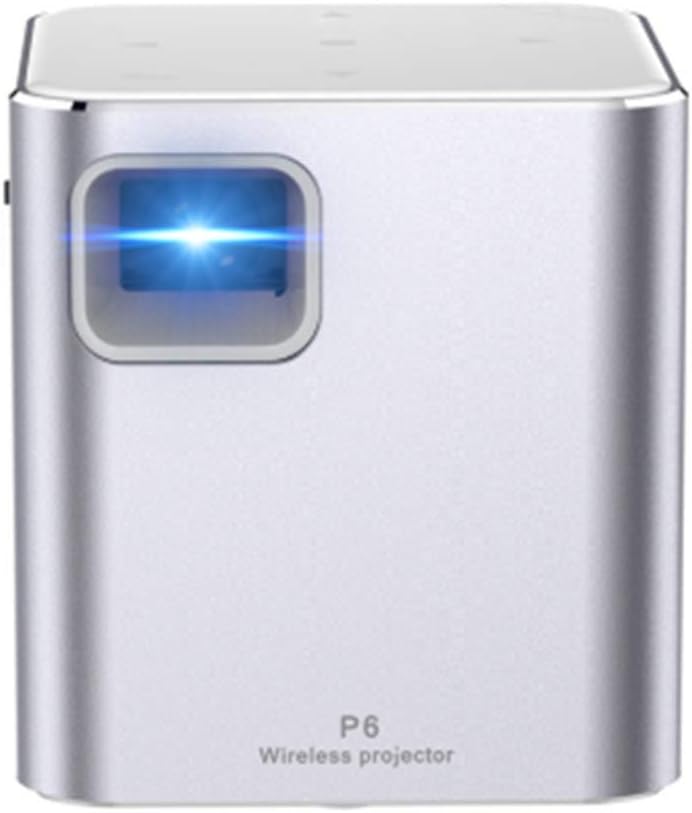 TOUYINGJI P6 Mobile Phone Wifi Portable HD Projector Micro Portable Office Projector HD 1080P Supported HD Home Projector – Portable Mini Video Projector,Gray