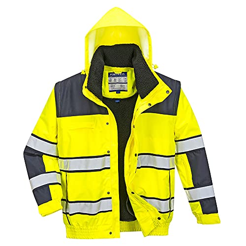 Portwest Hi-Vis Classic Bomber Jacket - Color: Yena - Talla: Medium