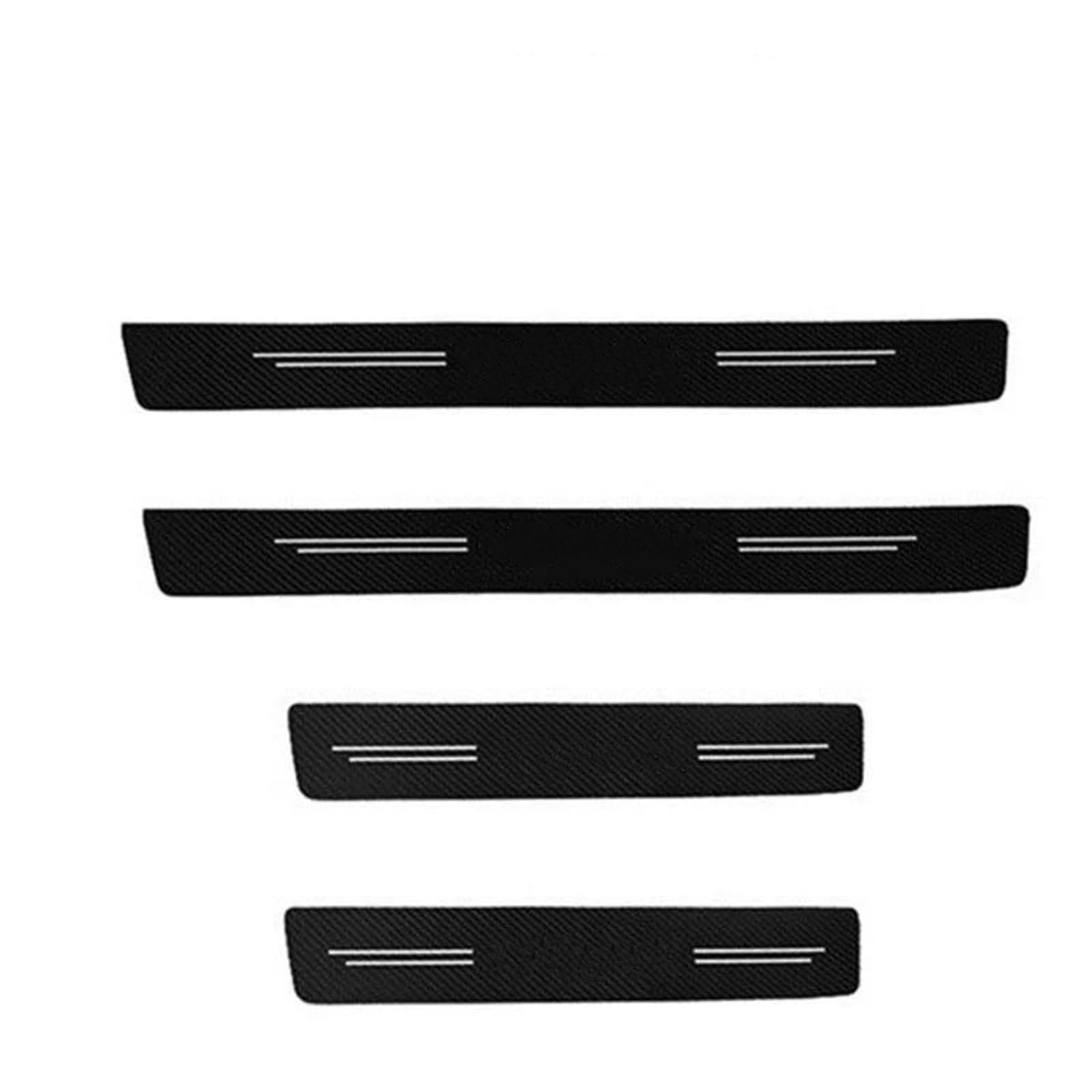 For Dodge For CHALLENGER For DART For NITRO RAM SRT SXT Sill Carbon Fiber Sticker Trunk Bumper Threshold Side Tape(4Pcs door sill)