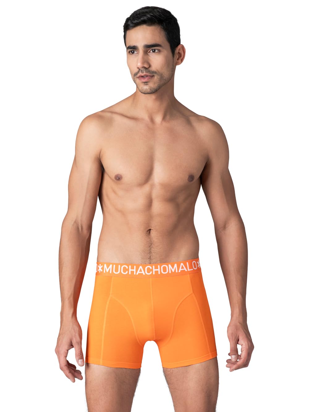 Muchachomalo Calzoncillos para Hombre, Ropa Interior Lisa de Algodón para Hombre, Pack de 4 Unidades, Bóxers Lisos de Corte Clásico con Cintura Elástica