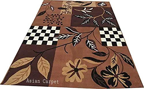 Image of Anti Skid Soft Acrylic Wool Carpet for Living Room & Bedroom (Design 16, 6 x 8 Feet)